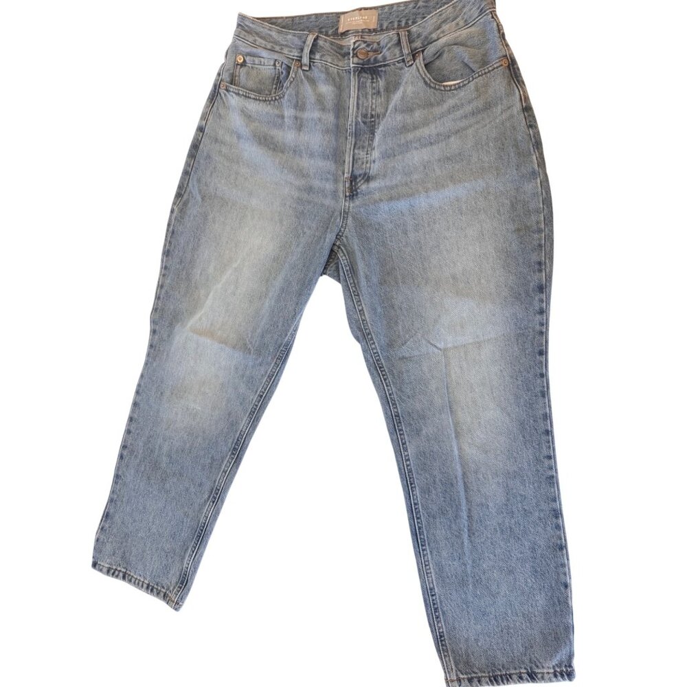 Everlane Blue Ankle Cropped Jeans Relaxed Fit